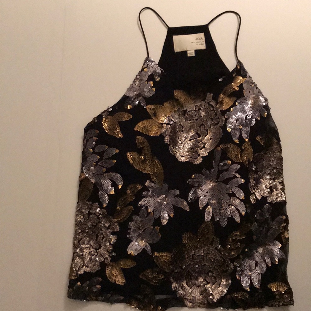 J.O.A Los Angeles Sequin Top